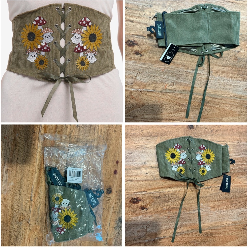 NWT 👻 🍄 Hot Topic Ghost Mushroom Corset